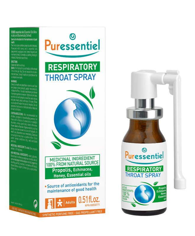 Fotografie Puressentiel Sprej proti bolesti v krku 15 ml