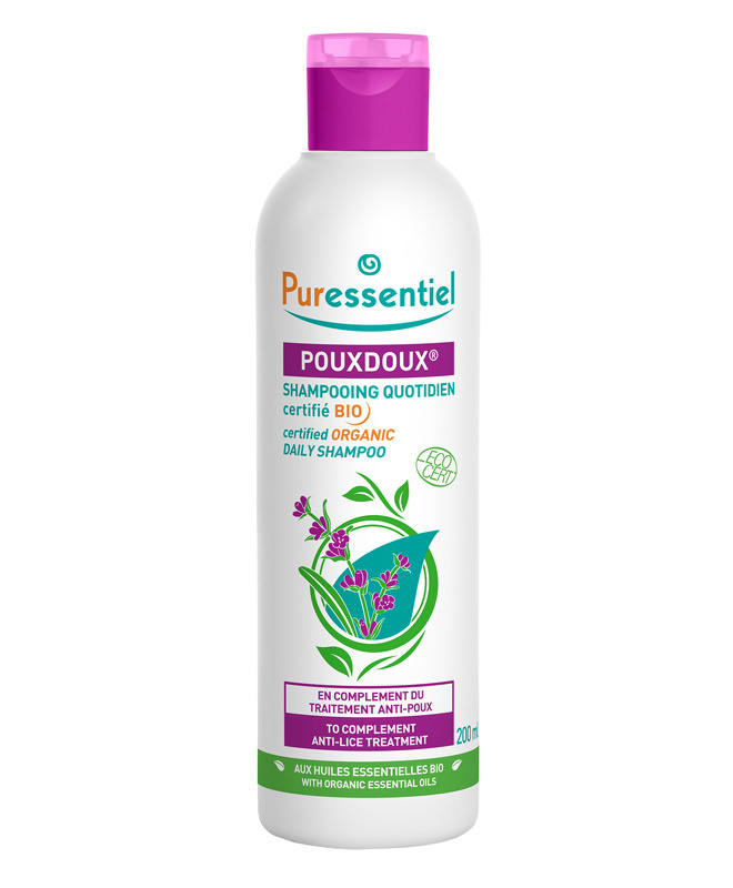 Fotografie PURESSENTIEL Šampon Poudoux proti vším 200 ml