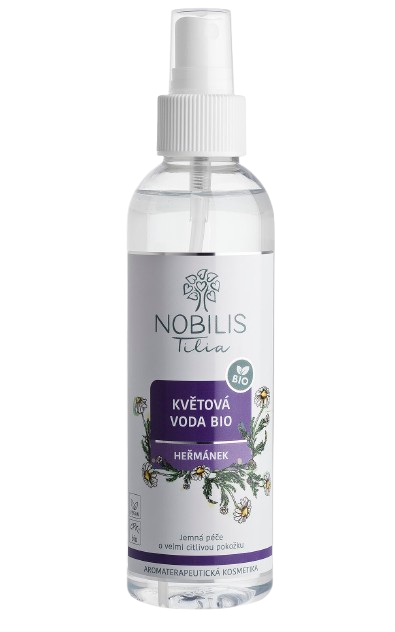 Fotografie Nobilis Tilia Květová voda BIO Heřmánek 200 ml