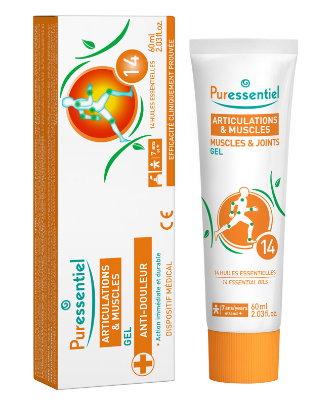 Fotografie Puressentiel Gel na bolavé svaly a klouby 60 ml