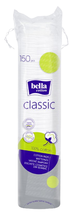 Fotografie BELLA Cotton Classic odličovací tampóny 150 ks