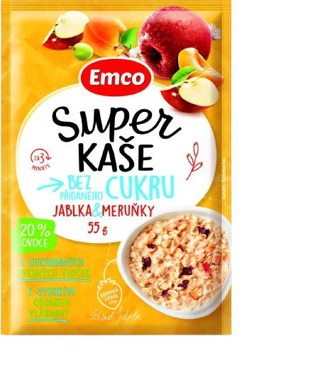 EMCO Emco Super kaše jablka meruňky 55g 55 g