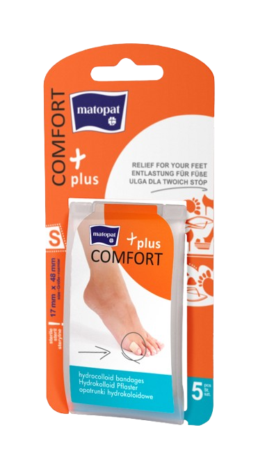 Fotografie MATOPAT Comfort Plus hydrokoloidní náplast S 17 x 48 mm, 5 ks
