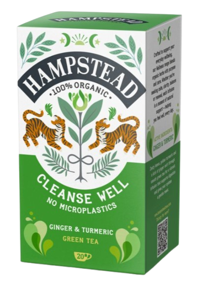 HAMPSTEAD TEA BIO Zelený čaj pro očistu a rovnováhu 20 ks