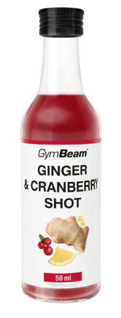 Fotografie GYMBEAM Zázvorový shot s brusinkami 50 ml