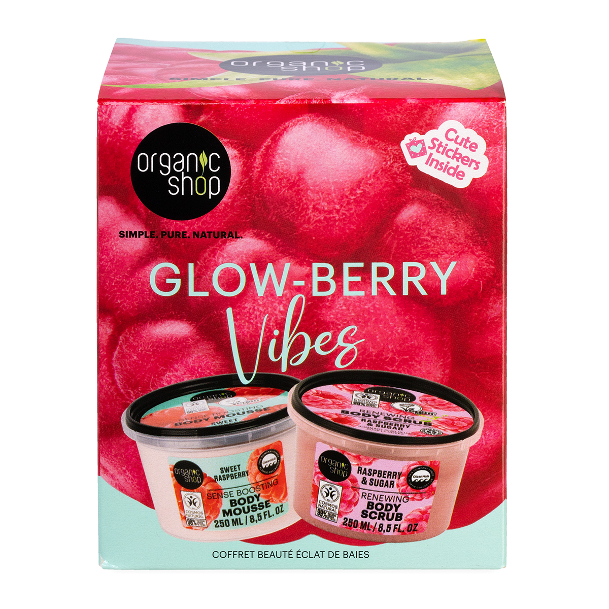 ORGANIC SHOP Glow-Berry Vibes Beauty Set 2 x 250 ml