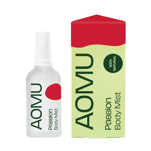Fotografie AOMU Passion Body Mist - přírodní mlha pro povzbuzení a sebevědomí 50 ml