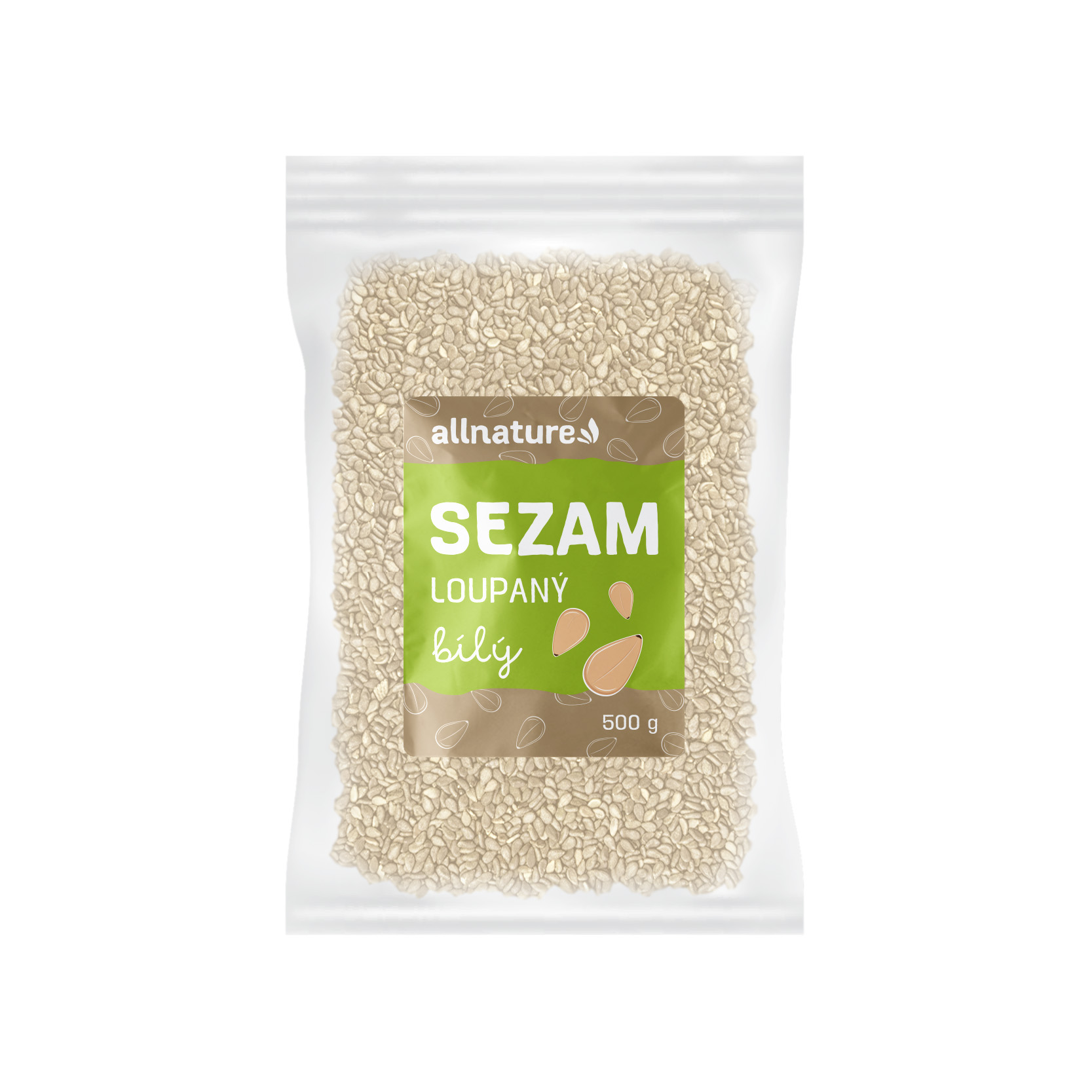 ALLNATURE Sezam biely lúpaný 500 g