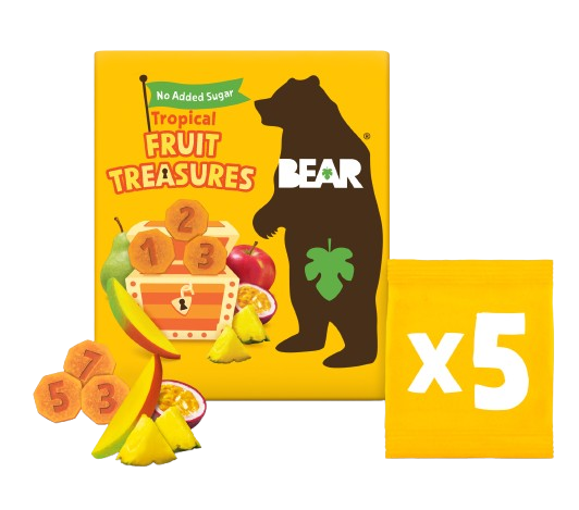 BEAR Fruit Treasures Tropical mango a marakuja 5 ks