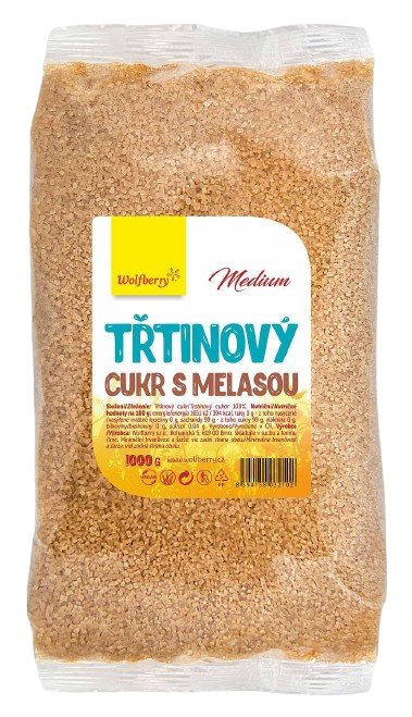 Wolfberry Třtinový cukr s melasou 1000 g