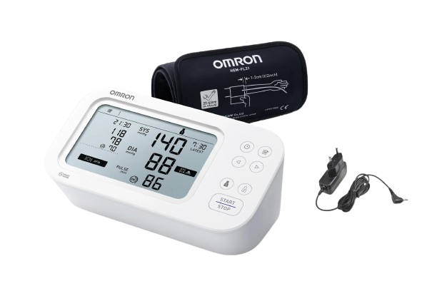 Fotografie OMRON Tonometr M6 Comfort AFib + adaptér