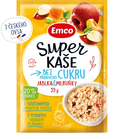 EMCO Super kaše jablka meruňky 55 g