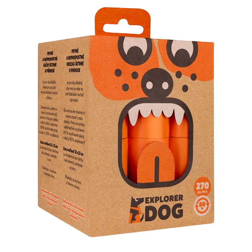 THE EXPLORER DOG Sáčky recyklované na psí exkrementy 270 sáčků