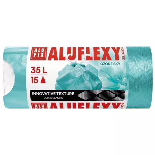 Fotografie ALUFIX Premium Aluflexy Zatahovací pytle na odpadky s vůní 15 ks
