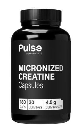 PULSE PERFORMANCE Micronized Creatine 180 kapslí