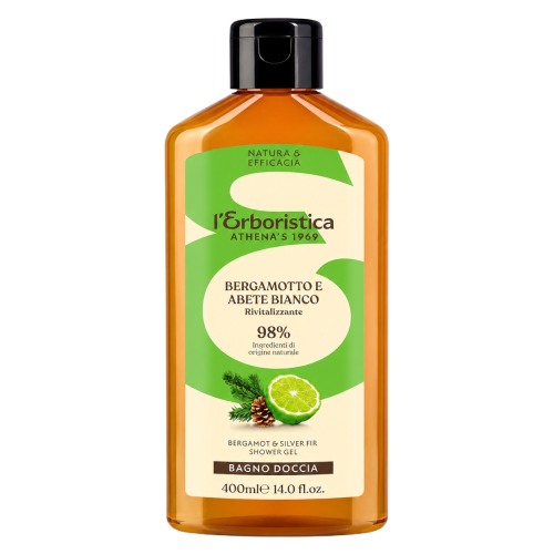 Fotografie ERBORISTICA Přírodní sprchový gel Bergamot & Bílá jedle – hydratace a voňavá pěna 400 ml