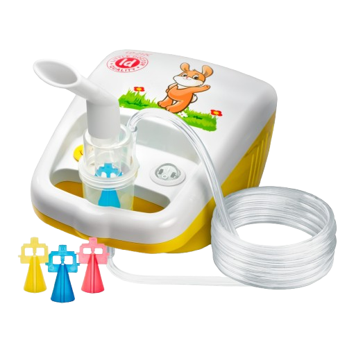 Fotografie LITTLE DOCTOR Inhalátor kompresorový LD-212C žlutý