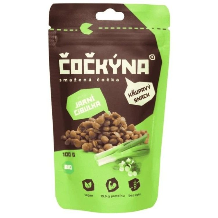 ČOČKÝNA Čočka smažená - jarní cibulka BIO 100 g