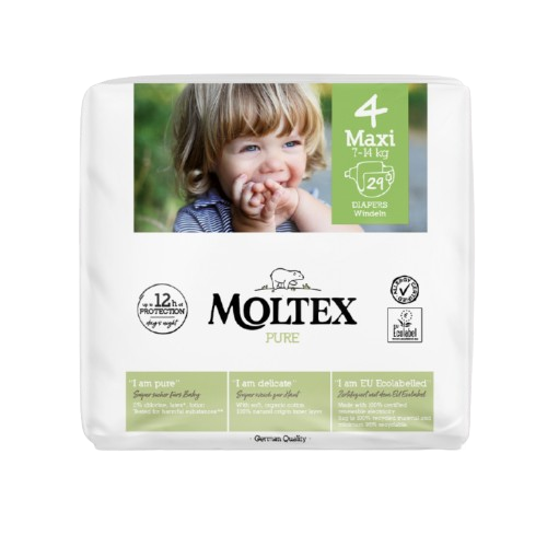 MOLTEX Plienky Pure Maxi 7-14 kg 29 ks