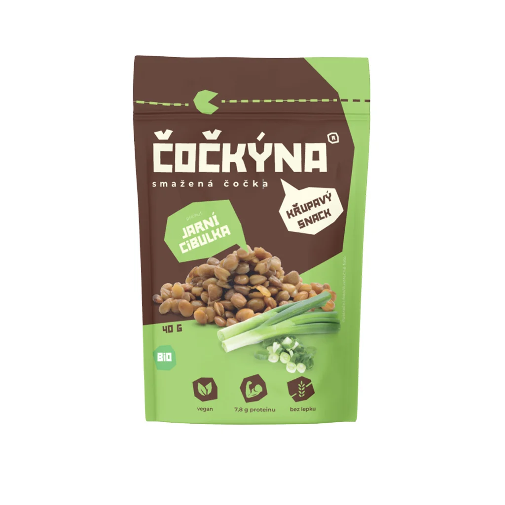 ČOČKÝNA Čočka smažená - jarní cibulka BIO 40 g