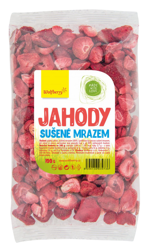 Lyofilizované jahody