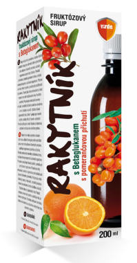 Rakytník sirup s betaglukánom, pomarančová príchuť
