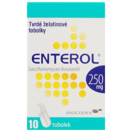 ENTEROL 250 mg tvrdé kapsuly 10 ks