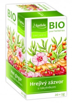 APOTHEKE Hrejivý zázvor s rakytníkom BIO 20 sáčkov