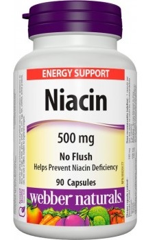 Webber Naturals Niacin 500 mg 90 kapsúl