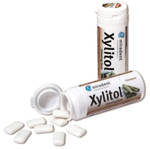 Miradent Xylitol žuvačky Škorica 30 ks