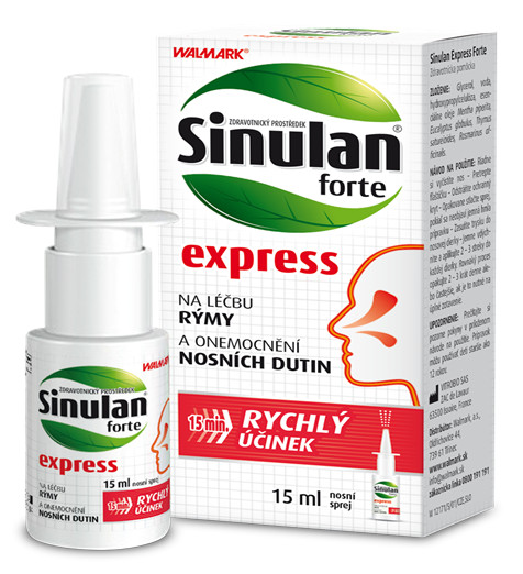 Sinulan forte express nosový sprej 15 ml