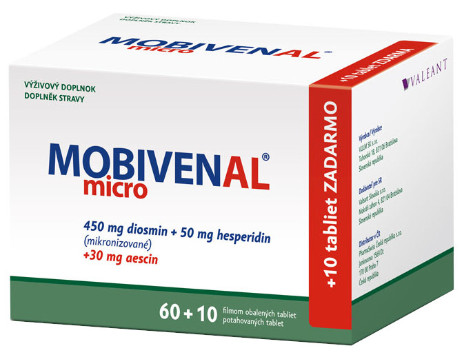 Mobivenal Micro tbl flm 60+10 tabliet zadarmo 70 tabliet