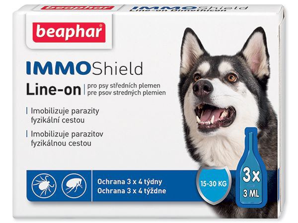 Beaphar Line-on IMMO Shield pre psy M 3 x 3 ml