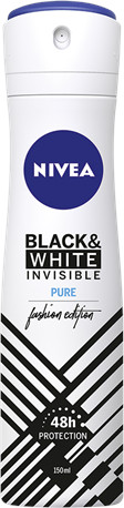 NIVEA Sprej antiperspirant B&W Invisible Pure 150ml