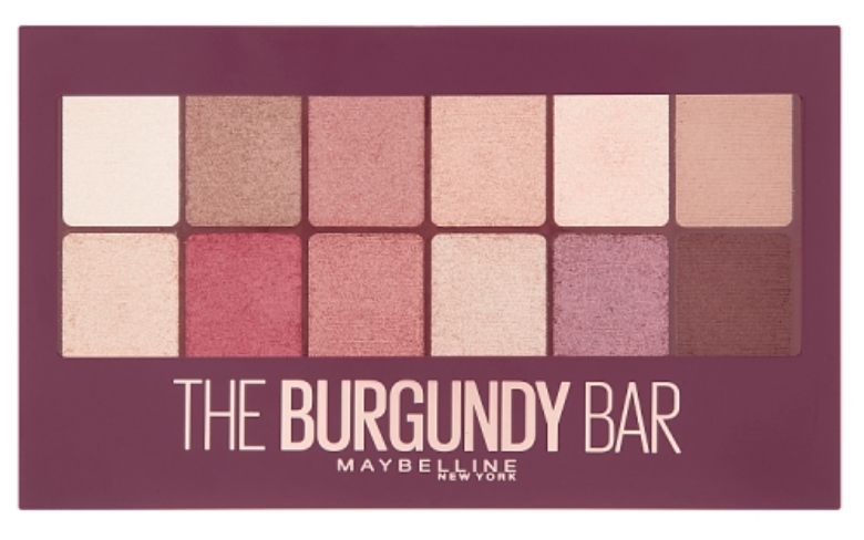 Maybelline The Burgundy Bar 9,6 g očný tieň pre ženy