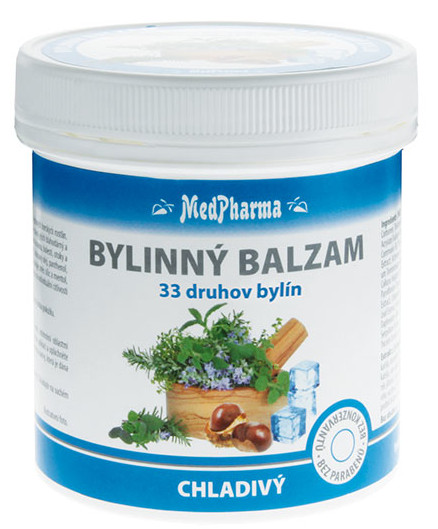 MEDPHARMA Bylinný balzam chladivý extrakt z 33 druhov bylín 250 ml