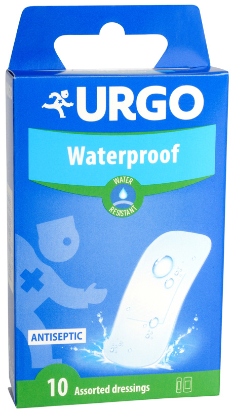 URGO Waterproof Náplasť antiseptická, vodeodolná, priehľadná, 2 veľkosti 10 ks kúpite na Pilulka.sk