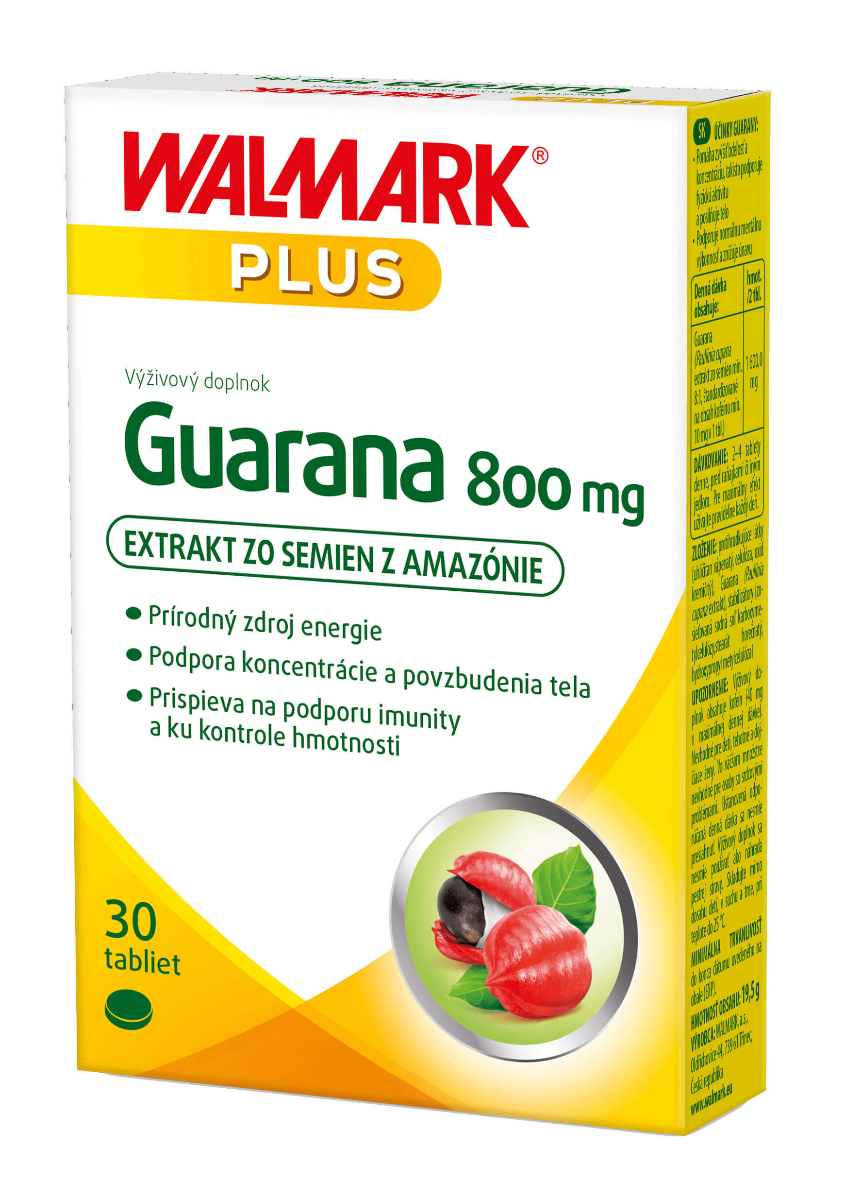 Walmark Guarana 800mg 30 tabliet