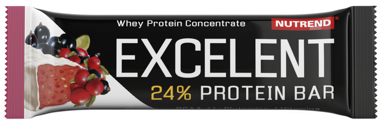 Nutrend EXCELENT protein bar čierna ríbezľa s brusinkami 85 g