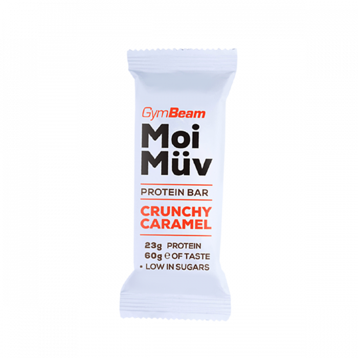 GYMBEAM Proteinová tyčinka MoiMüv crunchy caramel 60 g