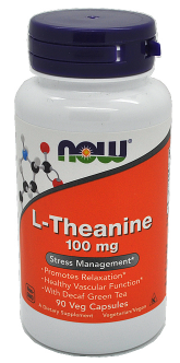 Now Foods L-Theanine Stresový manažment 100mg 90 veg kapsúl 90 kapsúl