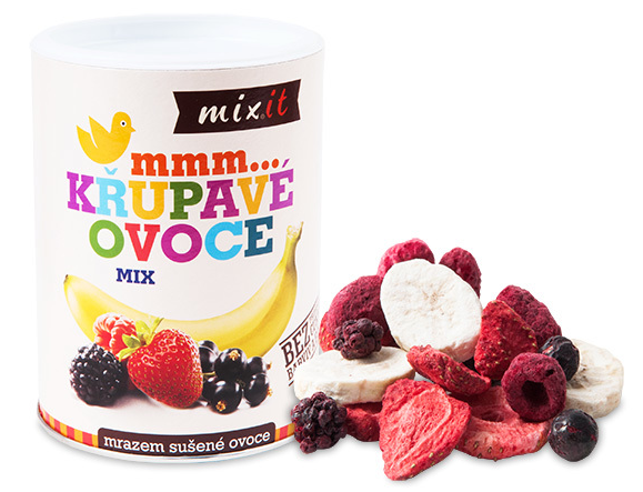 Banán, Jahoda, Malina, Čierne ríbezle, Černice