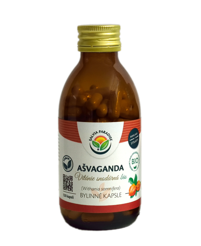Salvia Paradise Ašvaganda bylinné kapsle kapsuly pre duševnú pohodu 120 cps