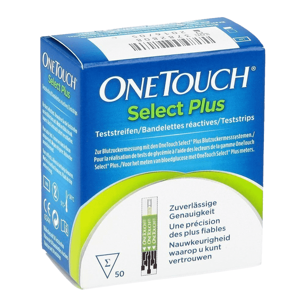 One Touch Select Plus Prúžky testovacie ku glukometru 50 ks