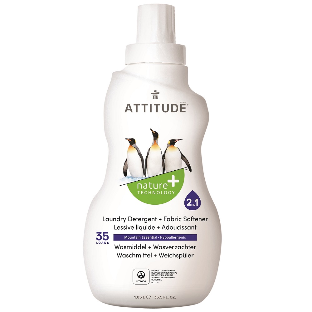 ATTITUDE Prací gél a aviváž 2v1 s vôňou Mountain Essentials 1.05 l