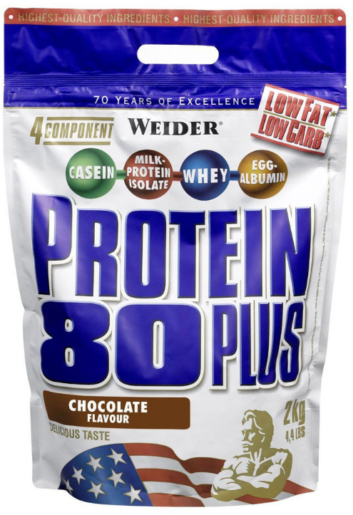 WEIDER Protein 80 Plus Čokoláda 2000 g.