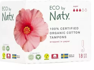 ECO BY NATY Tampóny Super 18 ks