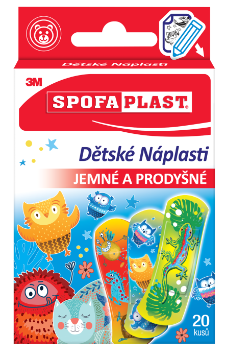 Spofaplast 3M Náplasti pre deti Mix 20 ks