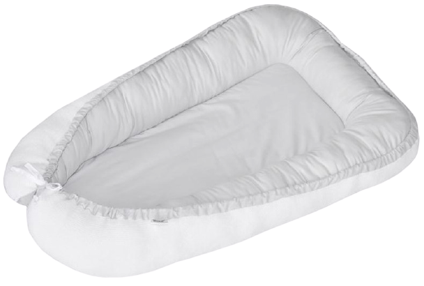 EKO Hnízdo pro miminko oboustranné White-Gray 90 x 60 cm