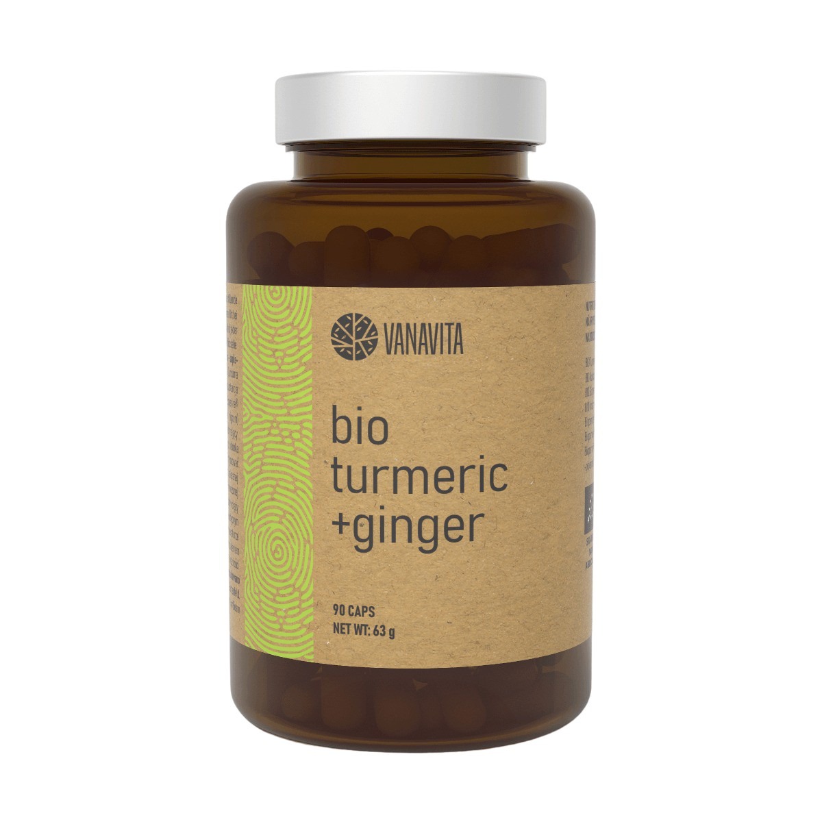 VanaVita BIO Kurkuma + Zázvor 90 kapsúl